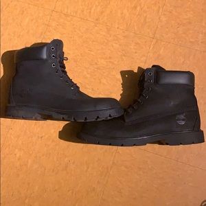 Black Timberlands 6”